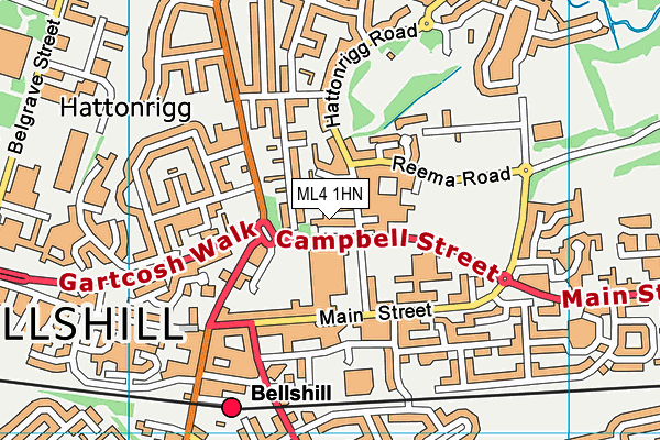 ML4 1HN map - OS VectorMap District (Ordnance Survey) ML4 1HN map - OS VectorMap District (Ordnance Survey)