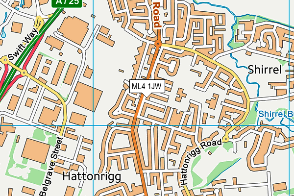 ML4 1JW map - OS VectorMap District (Ordnance Survey) ML4 1JW map - OS VectorMap District (Ordnance Survey)