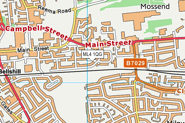 ML4 1QG map - OS VectorMap District (Ordnance Survey)
