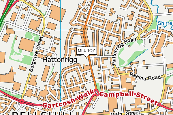 ML4 1QZ map - OS VectorMap District (Ordnance Survey) ML4 1QZ map - OS VectorMap District (Ordnance Survey)
