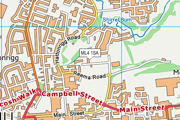 ML4 1SA map - OS VectorMap District (Ordnance Survey) ML4 1SA map - OS VectorMap District (Ordnance Survey)