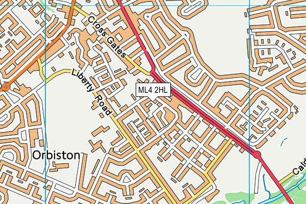 ML4 2HL map - OS VectorMap District (Ordnance Survey) ML4 2HL map - OS VectorMap District (Ordnance Survey)