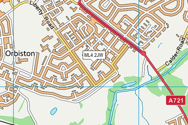 ML4 2JW map - OS VectorMap District (Ordnance Survey) ML4 2JW map - OS VectorMap District (Ordnance Survey)