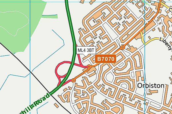 ML4 3BT map - OS VectorMap District (Ordnance Survey) ML4 3BT map - OS VectorMap District (Ordnance Survey)