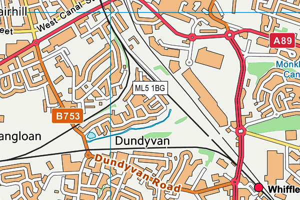 ML5 1BG map - OS VectorMap District (Ordnance Survey) ML5 1BG map - OS VectorMap District (Ordnance Survey)