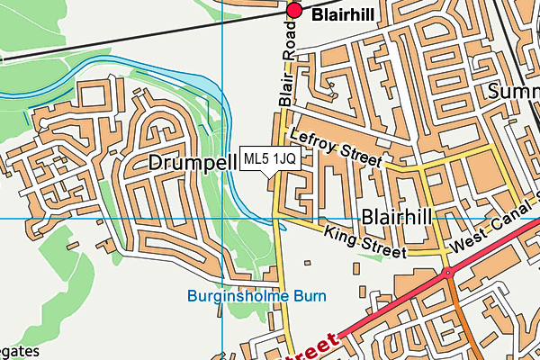 ML5 1JQ map - OS VectorMap District (Ordnance Survey) ML5 1JQ map - OS VectorMap District (Ordnance Survey)