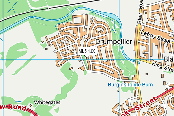 ML5 1JX map - OS VectorMap District (Ordnance Survey) ML5 1JX map - OS VectorMap District (Ordnance Survey)