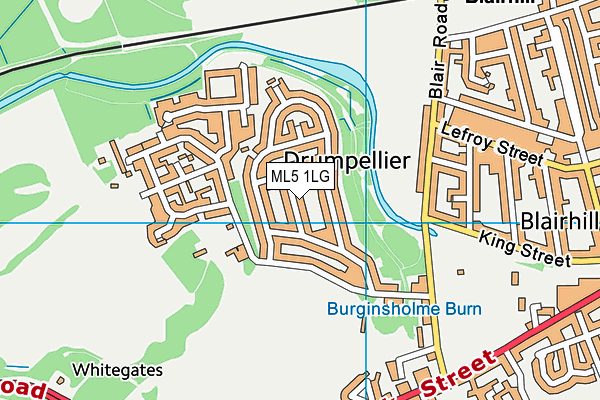ML5 1LG map - OS VectorMap District (Ordnance Survey) ML5 1LG map - OS VectorMap District (Ordnance Survey)