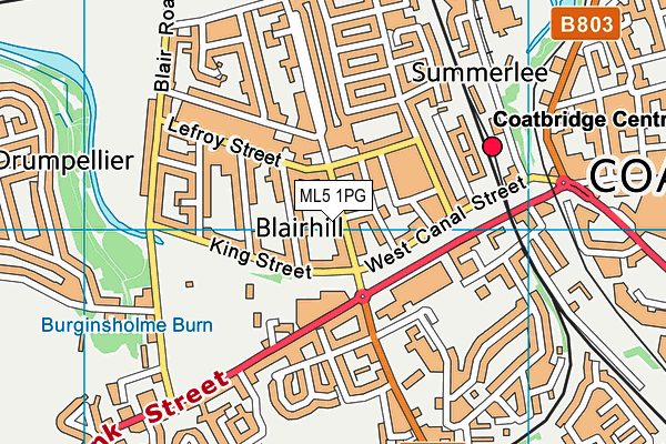 ML5 1PG map - OS VectorMap District (Ordnance Survey) ML5 1PG map - OS VectorMap District (Ordnance Survey)