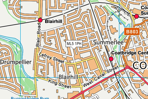 ML5 1PH map - OS VectorMap District (Ordnance Survey) ML5 1PH map - OS VectorMap District (Ordnance Survey)