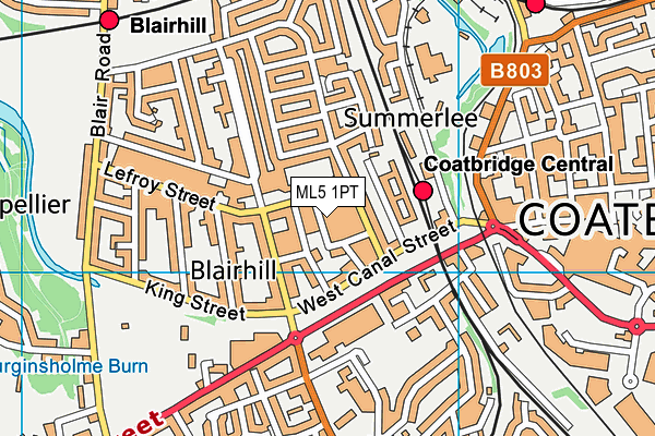 ML5 1PT map - OS VectorMap District (Ordnance Survey) ML5 1PT map - OS VectorMap District (Ordnance Survey)
