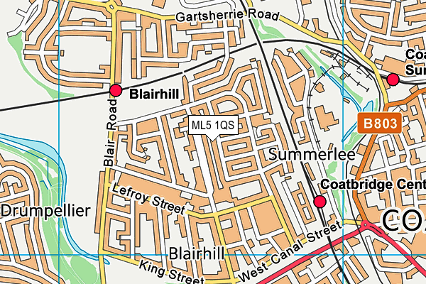 ML5 1QS map - OS VectorMap District (Ordnance Survey) ML5 1QS map - OS VectorMap District (Ordnance Survey)