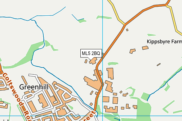 ML5 2BQ map - OS VectorMap District (Ordnance Survey) ML5 2BQ map - OS VectorMap District (Ordnance Survey)