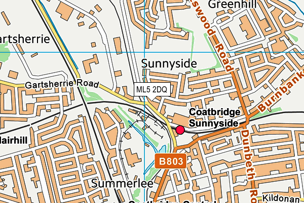 ML5 2DQ map - OS VectorMap District (Ordnance Survey) ML5 2DQ map - OS VectorMap District (Ordnance Survey)