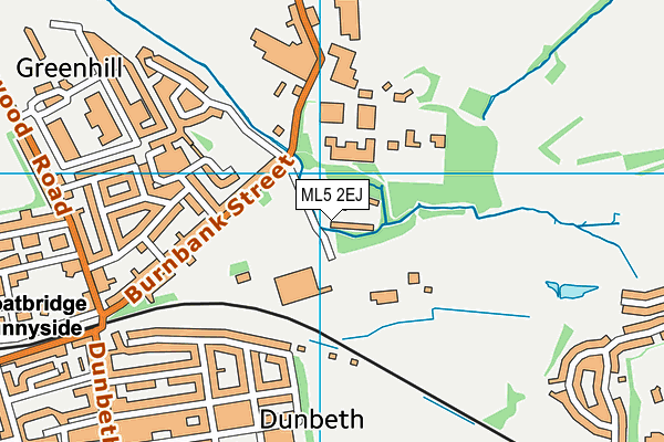 ML5 2EJ map - OS VectorMap District (Ordnance Survey) ML5 2EJ map - OS VectorMap District (Ordnance Survey)