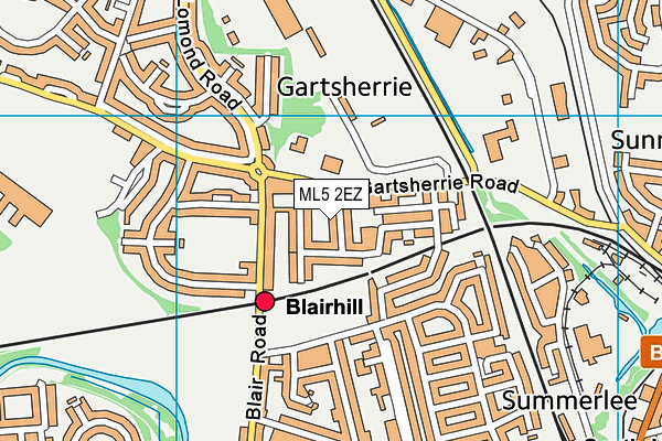 ML5 2EZ map - OS VectorMap District (Ordnance Survey) ML5 2EZ map - OS VectorMap District (Ordnance Survey)