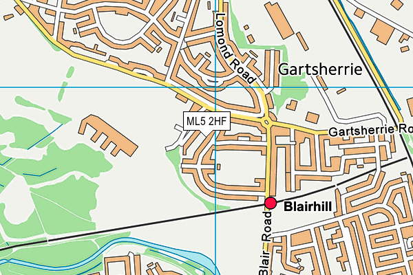 ML5 2HF map - OS VectorMap District (Ordnance Survey) ML5 2HF map - OS VectorMap District (Ordnance Survey)