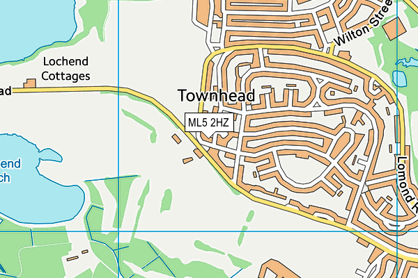 ML5 2HZ map - OS VectorMap District (Ordnance Survey) ML5 2HZ map - OS VectorMap District (Ordnance Survey)