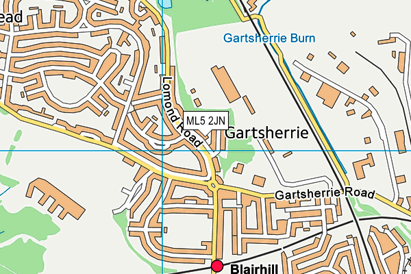 ML5 2JN map - OS VectorMap District (Ordnance Survey) ML5 2JN map - OS VectorMap District (Ordnance Survey)