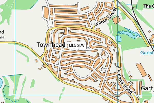 ML5 2LW map - OS VectorMap District (Ordnance Survey) ML5 2LW map - OS VectorMap District (Ordnance Survey)