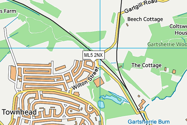 ML5 2NX map - OS VectorMap District (Ordnance Survey) ML5 2NX map - OS VectorMap District (Ordnance Survey)