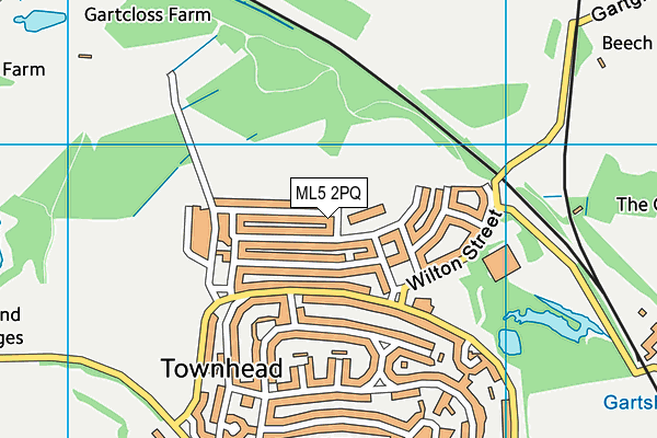 ML5 2PQ map - OS VectorMap District (Ordnance Survey)