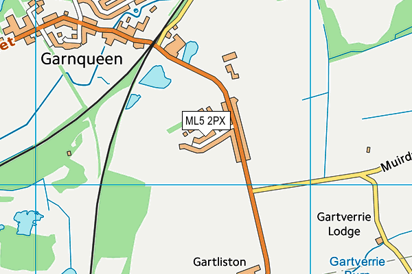 ML5 2PX map - OS VectorMap District (Ordnance Survey) ML5 2PX map - OS VectorMap District (Ordnance Survey)