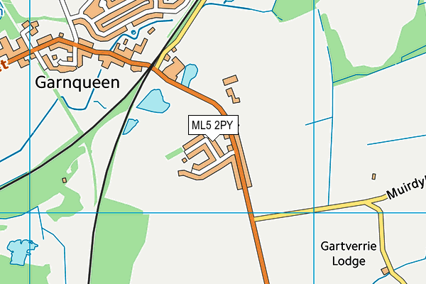 ML5 2PY map - OS VectorMap District (Ordnance Survey)