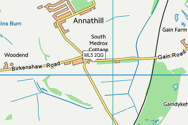 ML5 2QG map - OS VectorMap District (Ordnance Survey) ML5 2QG map - OS VectorMap District (Ordnance Survey)