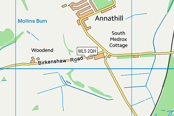 ML5 2QH map - OS VectorMap District (Ordnance Survey) ML5 2QH map - OS VectorMap District (Ordnance Survey)