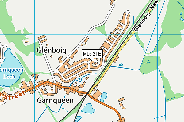 ML5 2TE map - OS VectorMap District (Ordnance Survey)