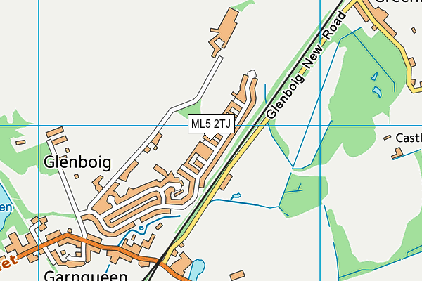 ML5 2TJ map - OS VectorMap District (Ordnance Survey) ML5 2TJ map - OS VectorMap District (Ordnance Survey)