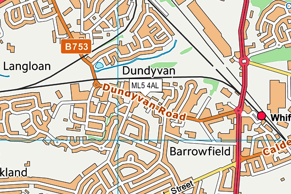 ML5 4AL map - OS VectorMap District (Ordnance Survey) ML5 4AL map - OS VectorMap District (Ordnance Survey)