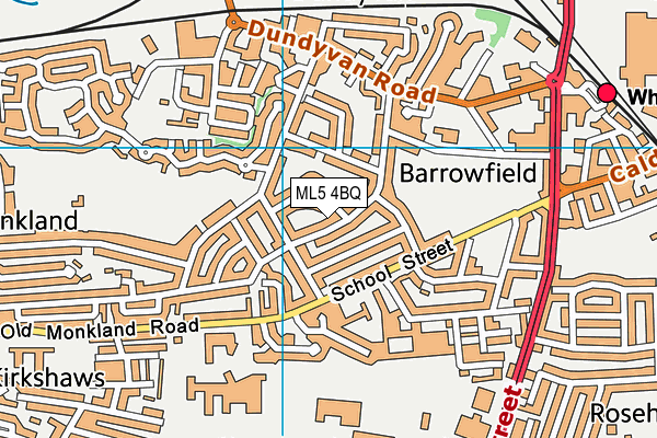 ML5 4BQ map - OS VectorMap District (Ordnance Survey) ML5 4BQ map - OS VectorMap District (Ordnance Survey)