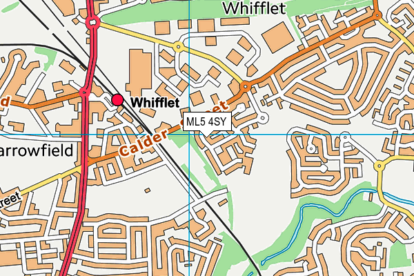 ML5 4SY map - OS VectorMap District (Ordnance Survey) ML5 4SY map - OS VectorMap District (Ordnance Survey)