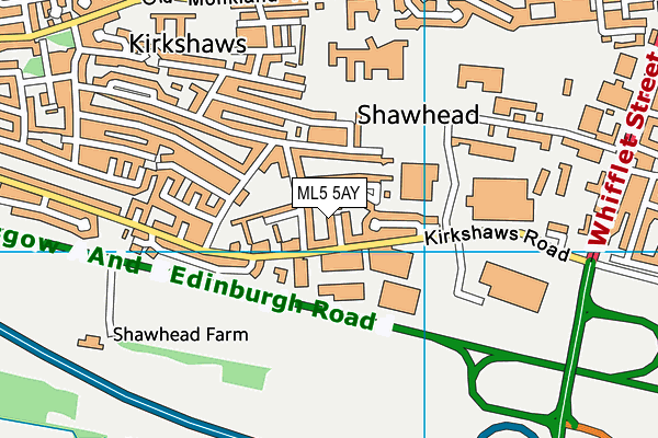 ML5 5AY map - OS VectorMap District (Ordnance Survey) ML5 5AY map - OS VectorMap District (Ordnance Survey)