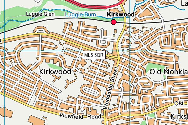ML5 5QR map - OS VectorMap District (Ordnance Survey) ML5 5QR map - OS VectorMap District (Ordnance Survey)
