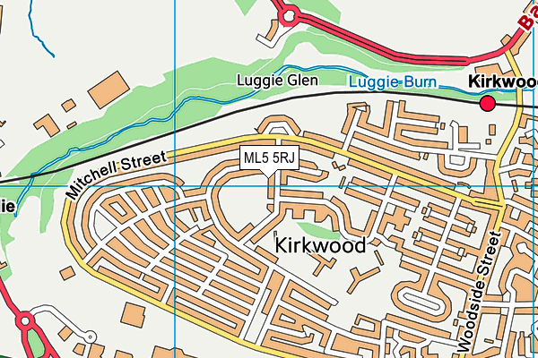 ML5 5RJ map - OS VectorMap District (Ordnance Survey) ML5 5RJ map - OS VectorMap District (Ordnance Survey)