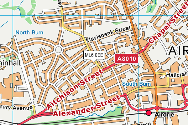 ML6 0EE map - OS VectorMap District (Ordnance Survey) ML6 0EE map - OS VectorMap District (Ordnance Survey)
