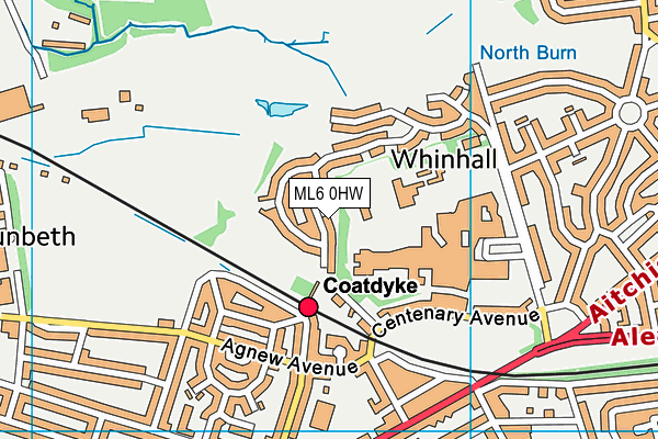 ML6 0HW map - OS VectorMap District (Ordnance Survey) ML6 0HW map - OS VectorMap District (Ordnance Survey)