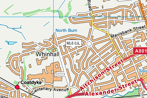 ML6 0JL map - OS VectorMap District (Ordnance Survey) ML6 0JL map - OS VectorMap District (Ordnance Survey)