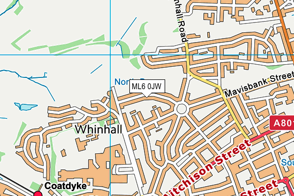 ML6 0JW map - OS VectorMap District (Ordnance Survey) ML6 0JW map - OS VectorMap District (Ordnance Survey)