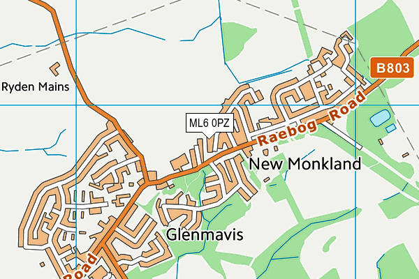 ML6 0PZ map - OS VectorMap District (Ordnance Survey) ML6 0PZ map - OS VectorMap District (Ordnance Survey)