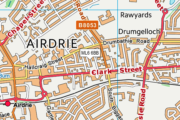 ML6 6BB map - OS VectorMap District (Ordnance Survey) ML6 6BB map - OS VectorMap District (Ordnance Survey)