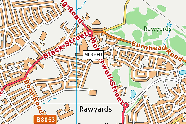 ML6 6HJ map - OS VectorMap District (Ordnance Survey) ML6 6HJ map - OS VectorMap District (Ordnance Survey)