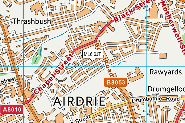 ML6 6JT map - OS VectorMap District (Ordnance Survey)