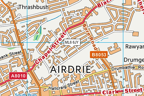 ML6 6JY map - OS VectorMap District (Ordnance Survey)