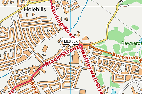 ML6 6LX map - OS VectorMap District (Ordnance Survey) ML6 6LX map - OS VectorMap District (Ordnance Survey)