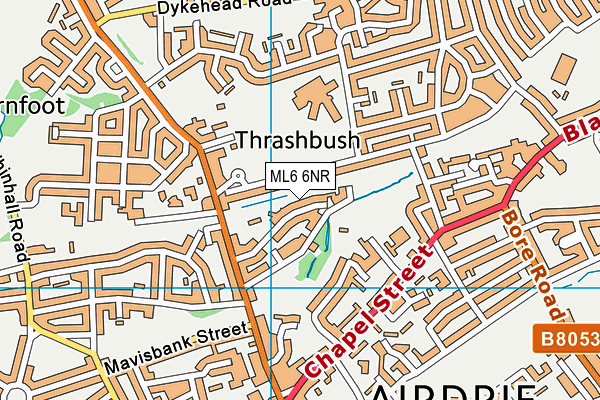 ML6 6NR map - OS VectorMap District (Ordnance Survey) ML6 6NR map - OS VectorMap District (Ordnance Survey)