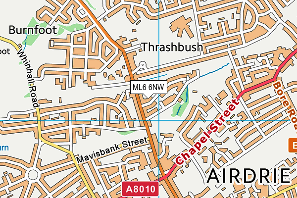 ML6 6NW map - OS VectorMap District (Ordnance Survey) ML6 6NW map - OS VectorMap District (Ordnance Survey)